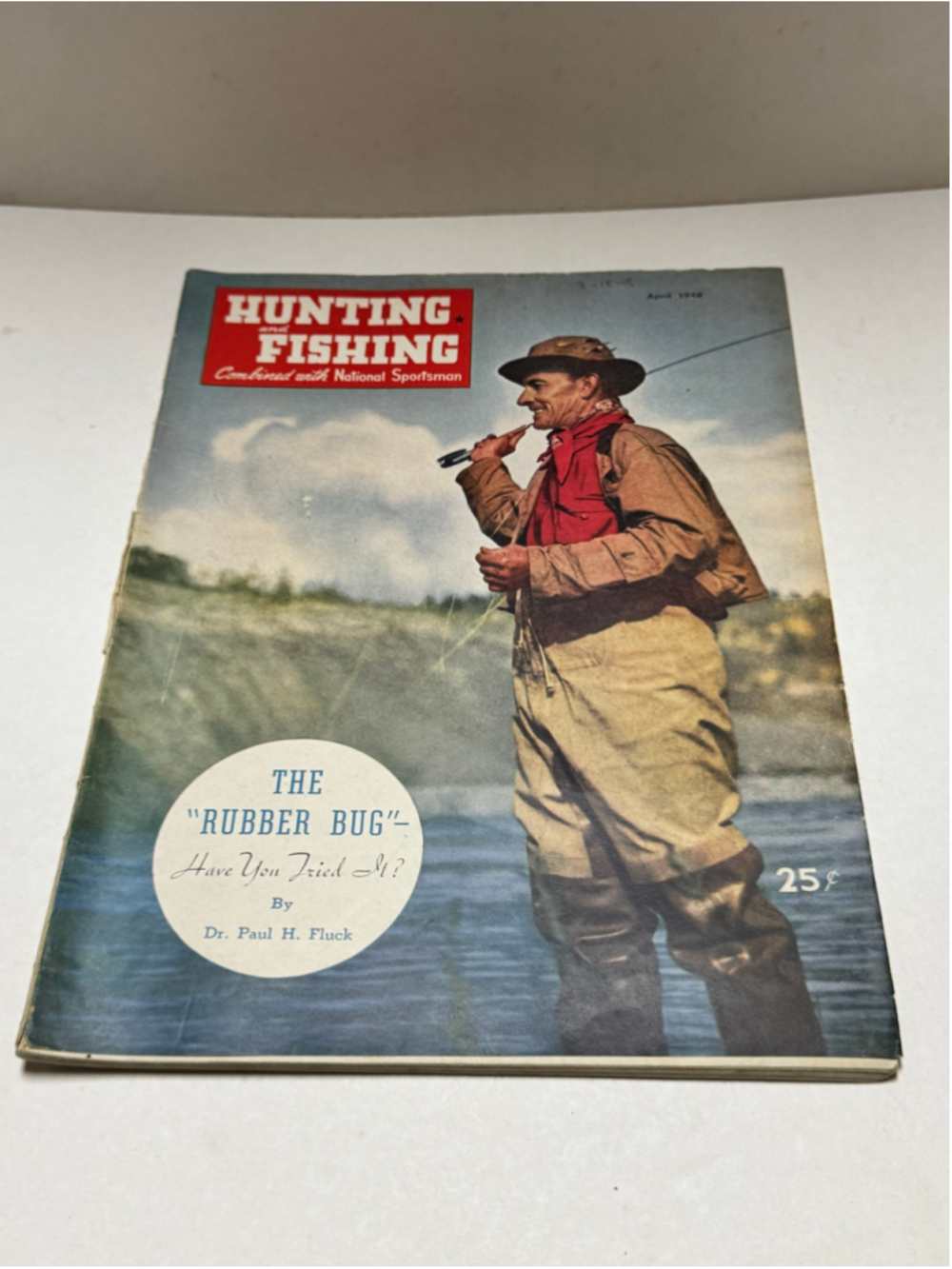 1948 Vintage Hunting and Fishing Magazine April “ The Rubber Bug”
